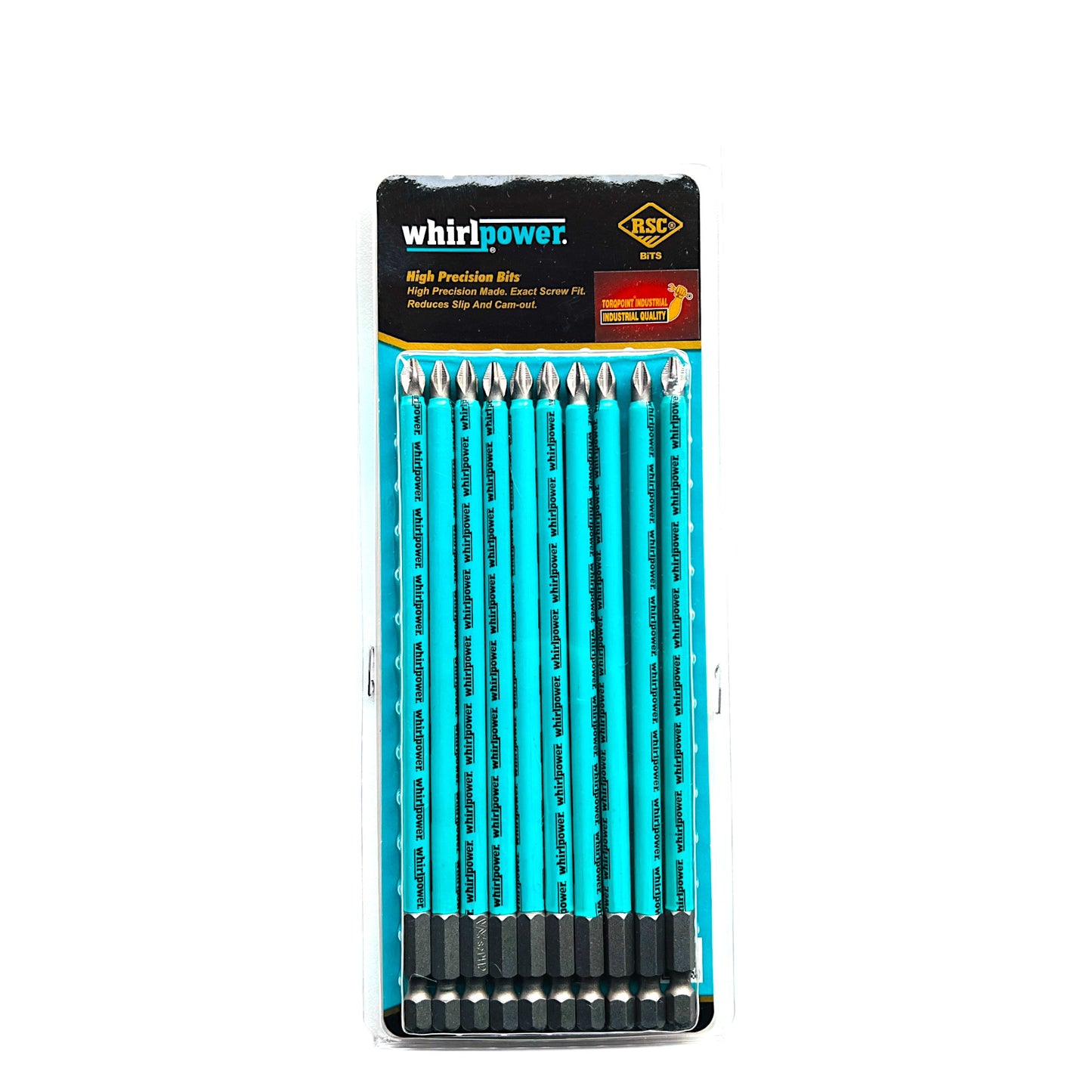 Whirlpower 10pc PH2 Phillips Screw Driver Power Drill Bit No.2 25 50 70 100 150mm