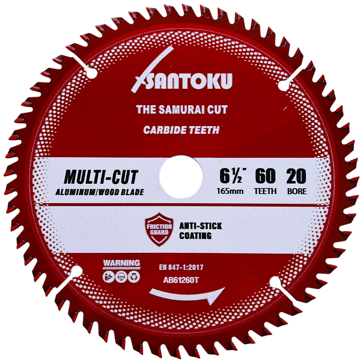 Santoku 6 1/2" (165mm) x 60Teeth ALUMINIUM Cutting Circular Saw Blade