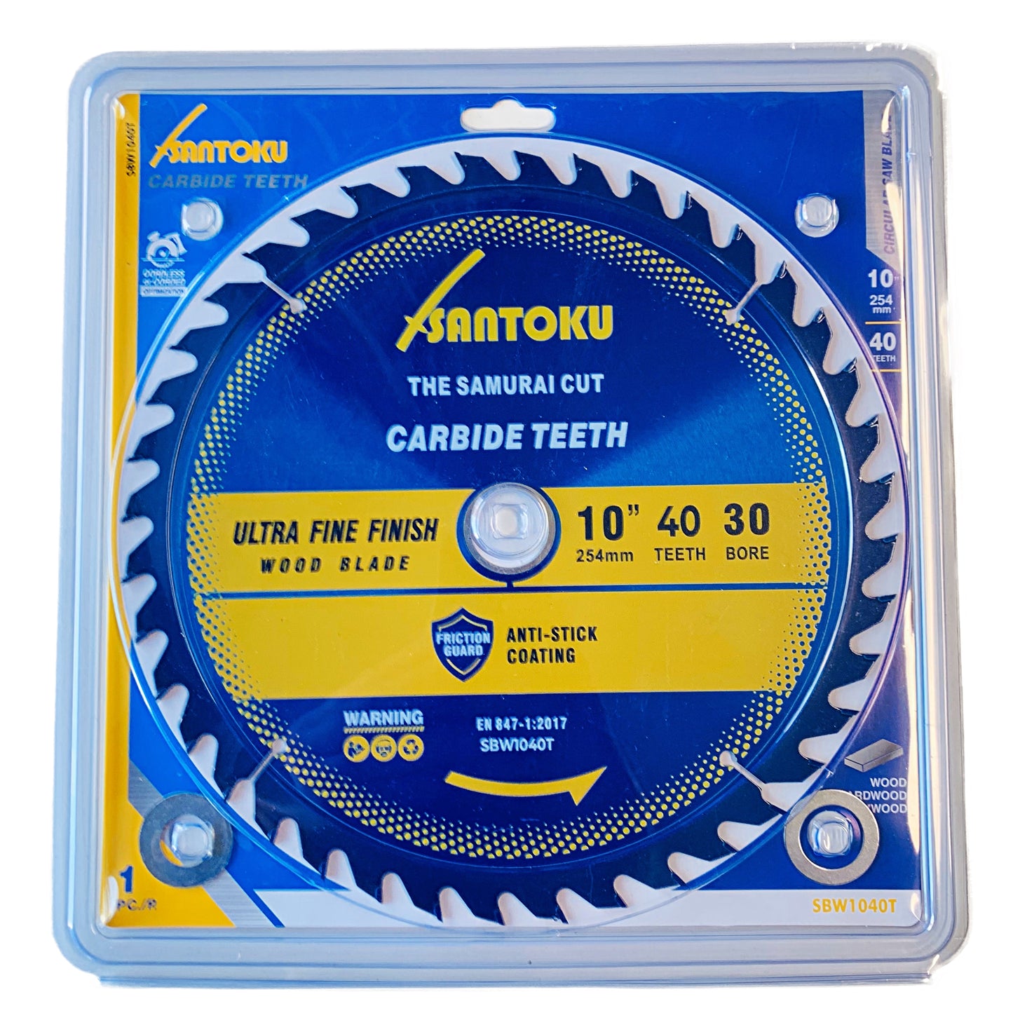 Santoku 10" (254mm) x 40Teeth WOOD Cutting Circular Saw Blade Fine-Finish