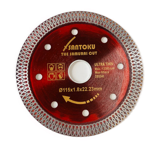 4 1/2" (115mm) SANTOKU Ultra-thin Turbo Diamond Blade for Stone ,Tiles ,Concrete