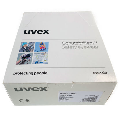 Uvex Germany 9199-300 X Fit CLEAR LENS Safety Glasses , Scratch Resistant