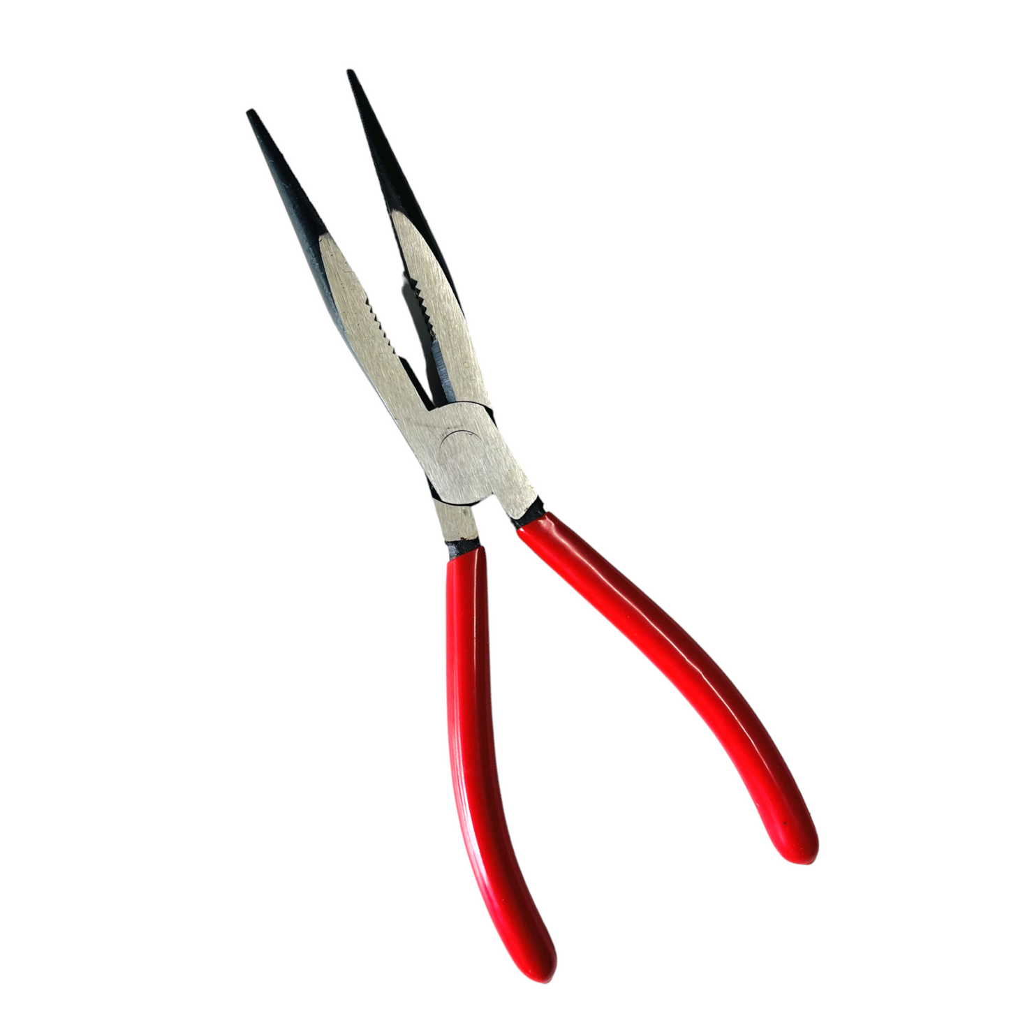 8" (200mm) Needle nose , Long nose plier , Slim German Style , Serrated Edge