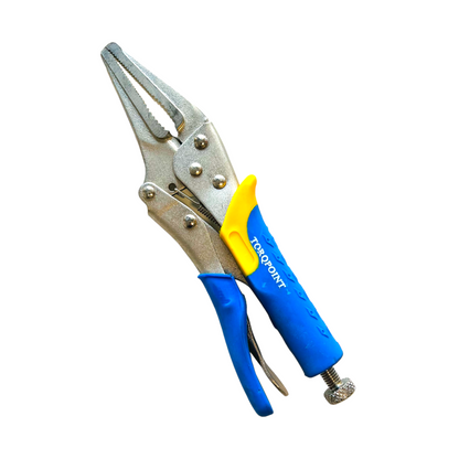 Long Nose Locking Plier , Serrated Jaw Vice Grip , Adjustable