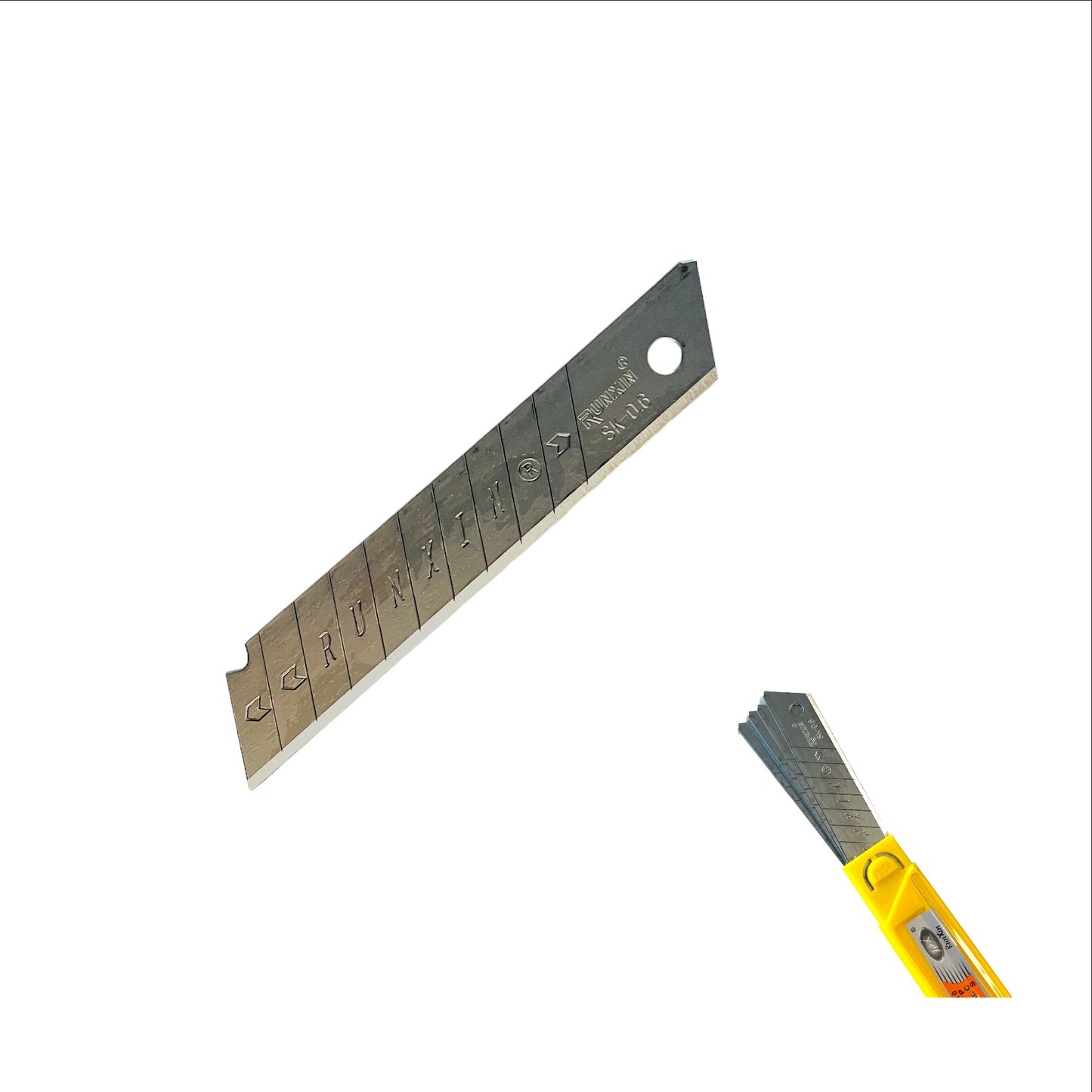 10pcs x 18mm Snap Off Knife Utility Knife blade , Trade Quality 0.6mm