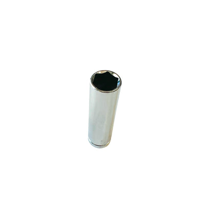 1/4" Drive Deep Socket 6mm - 13mm , 6 point CR-V Steel Sockets , Made in Taiwan