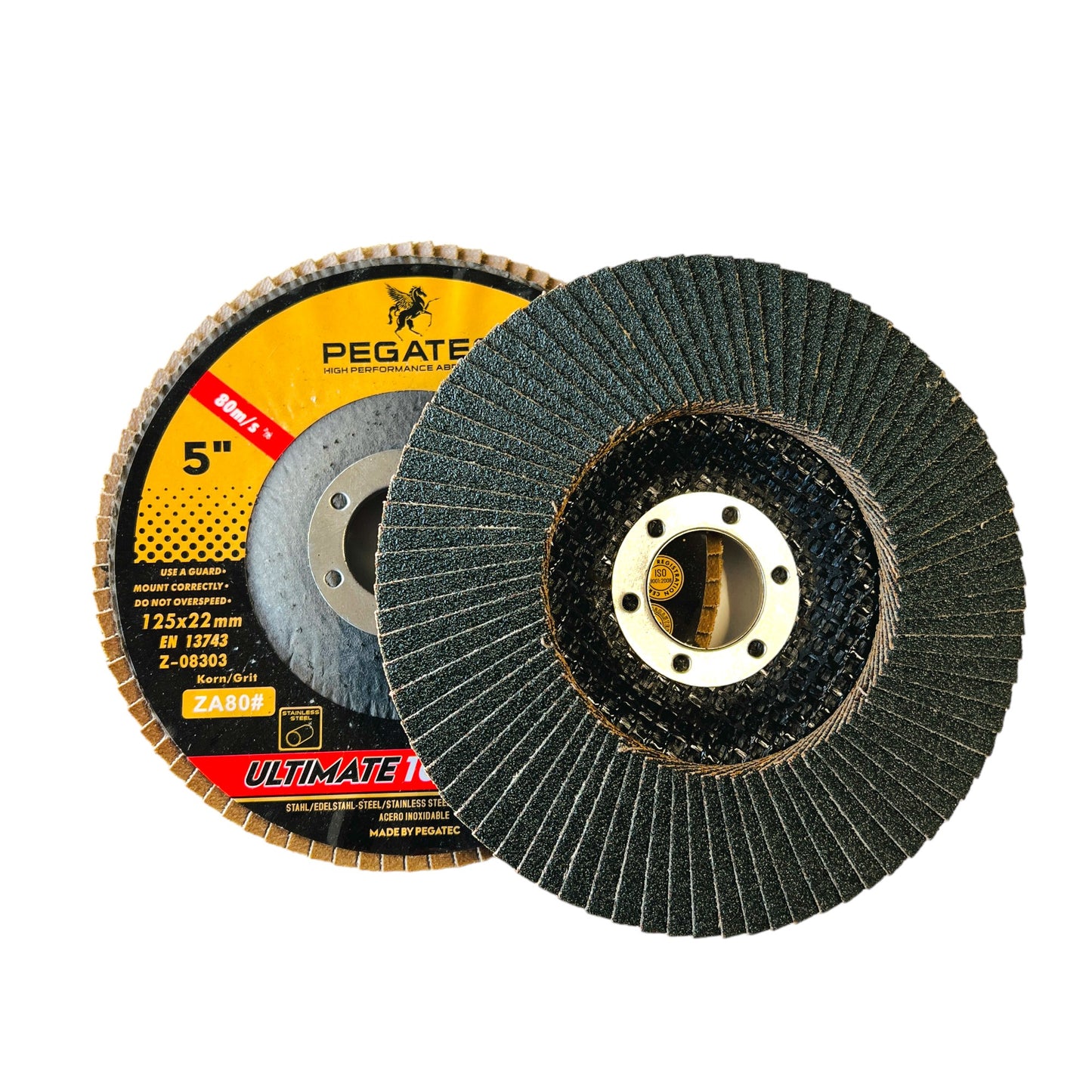 5" (125mm) Flap Disc, Abrasive Flap Wheel , Sanding Disc 60/80 Grit Type 29