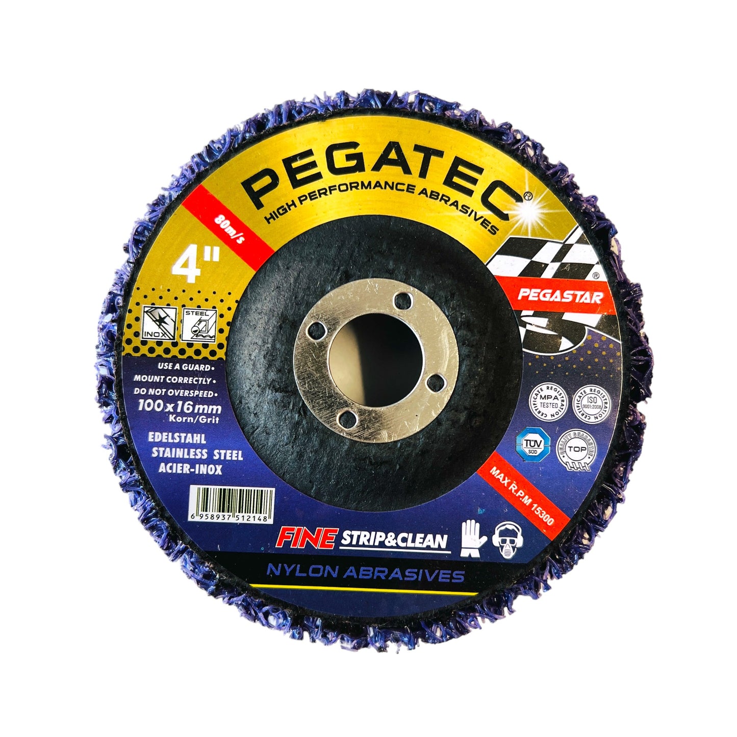 Poly Clean & Paint Stripping Disc Wheel, Paint, gasket, Glue removal 4" , 4 1/2" & 5"