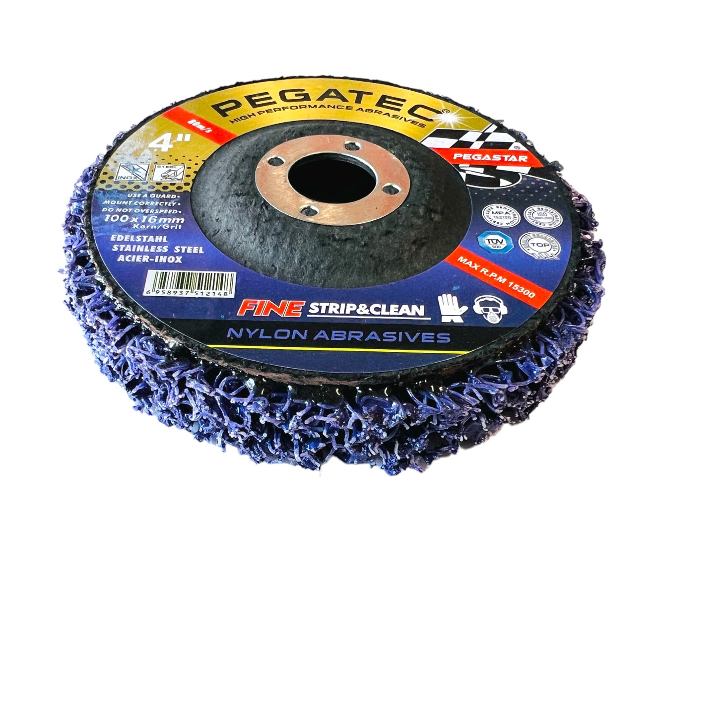 Poly Clean & Paint Stripping Disc Wheel, Paint, gasket, Glue removal 4" , 4 1/2" & 5"