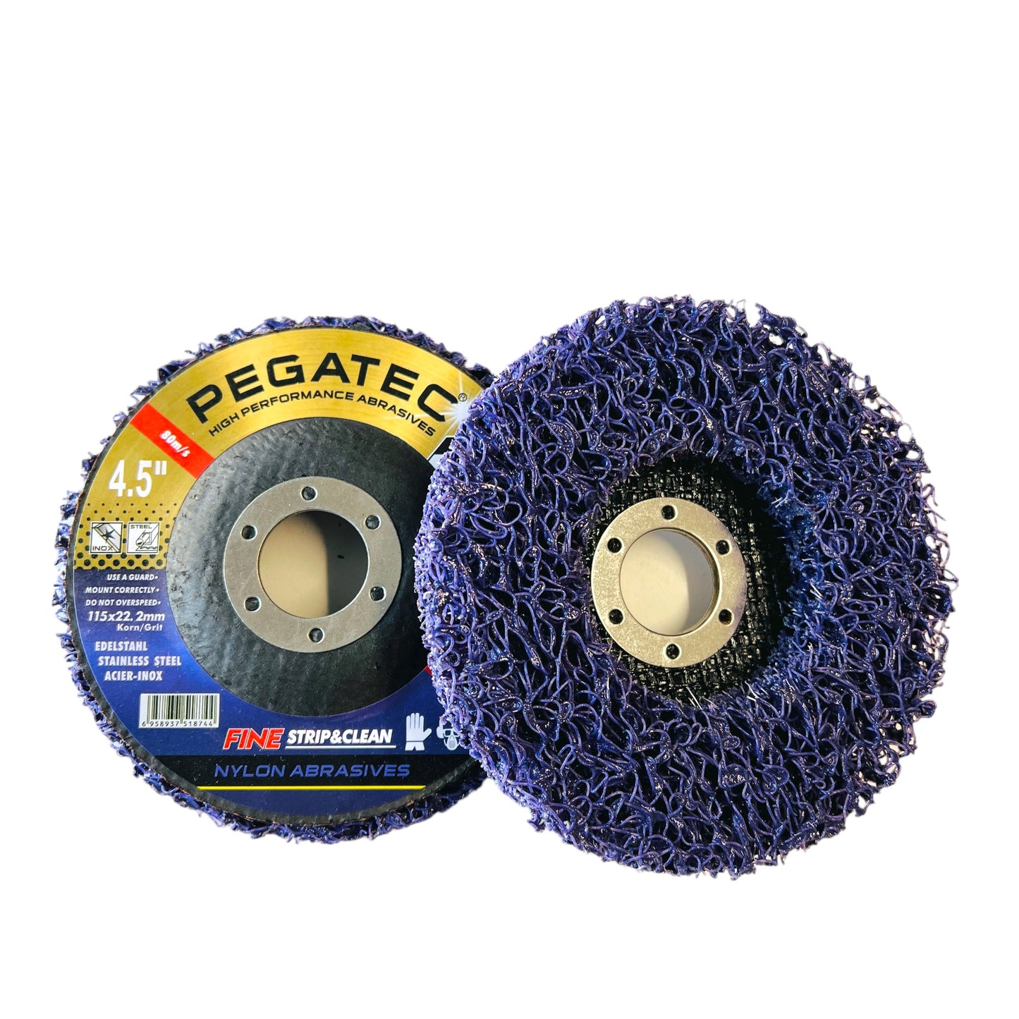 Poly Clean & Paint Stripping Disc Wheel, Paint, gasket, Glue removal 4" , 4 1/2" & 5"