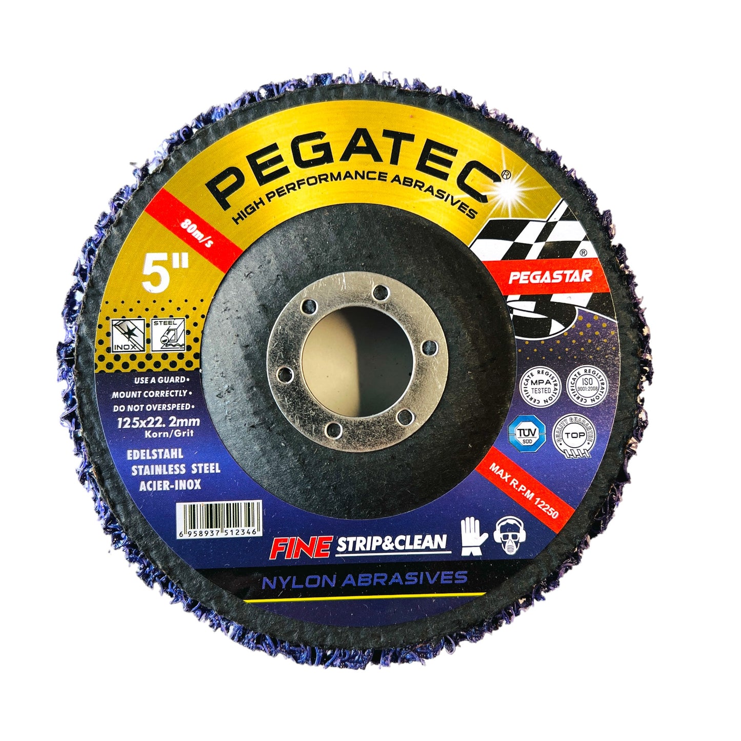 Poly Clean & Paint Stripping Disc Wheel, Paint, gasket, Glue removal 4" , 4 1/2" & 5"