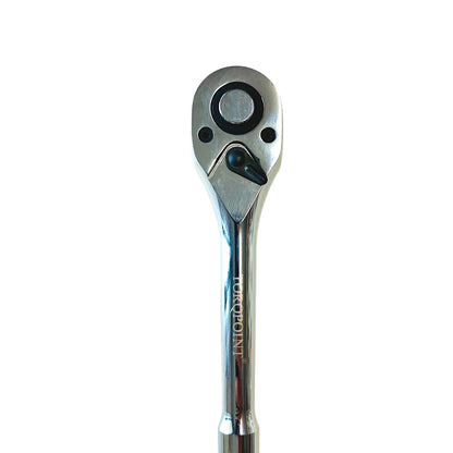 1/4 , 3/8 , 1/2" Polished Ratchet Handle Wrench CR-V Steel , Quick Release, Made In Taiwan