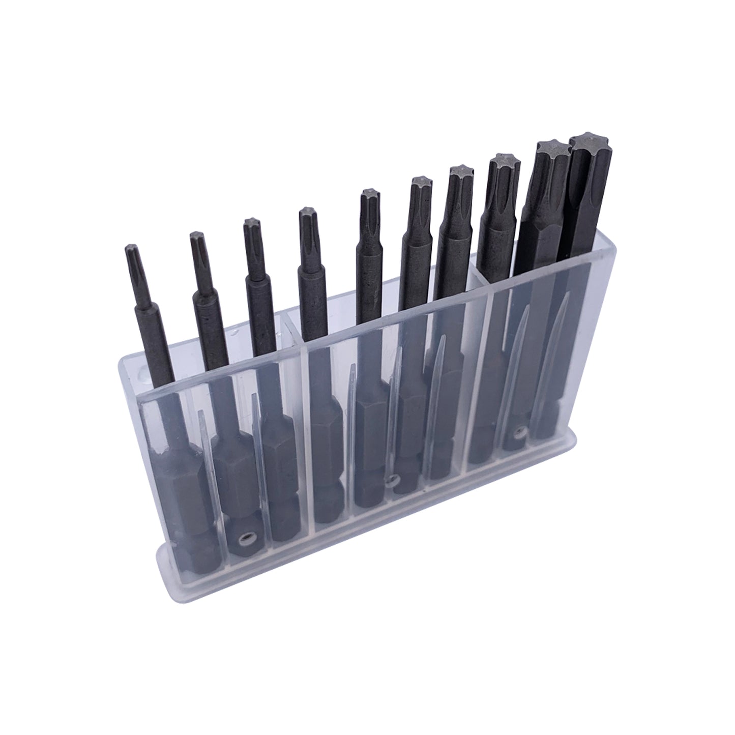 10pcs Star / Torx T6 - T40 Bit Screw Driver Power Bit Set , 65mm - 150mmL