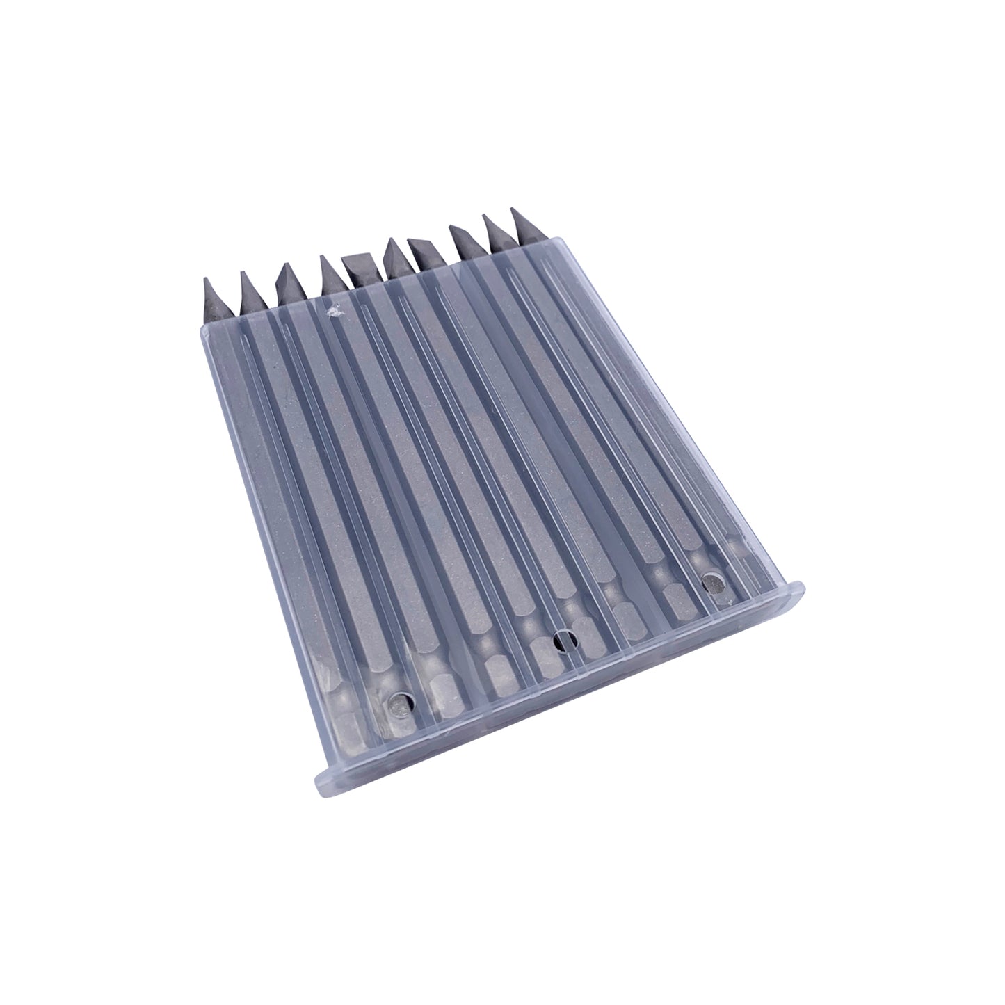 10pcs x 100mmL Slotted / Flat Head Power Screw Driver Bit Set , 4mm or 6mm