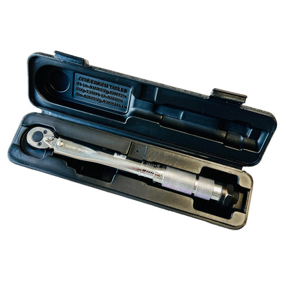 1/4" Dr. Click Adjustable Torque Wrench 2-24 Nm (17.7-212 inch/lbs) Taiwan