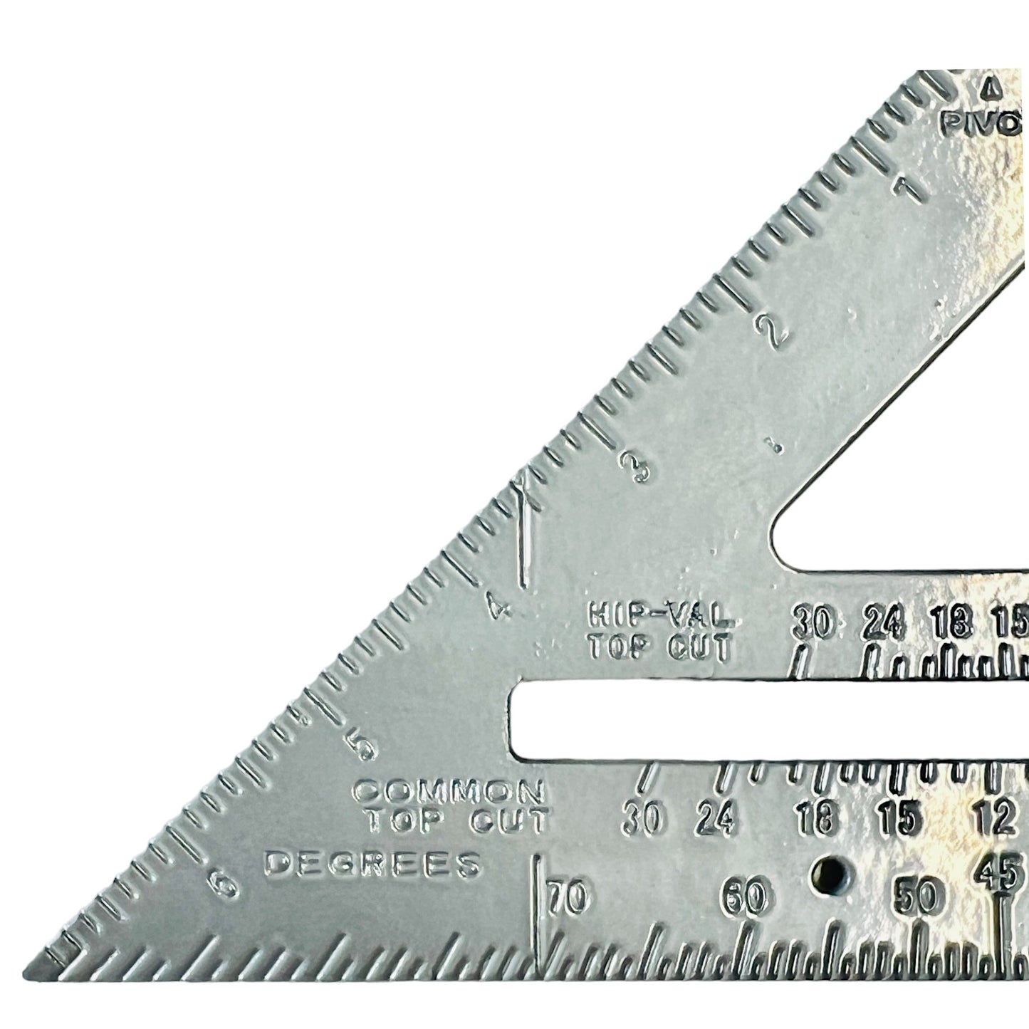 7" (180mm) Triangle Carpenters Speed Rafter Square Metric/Imperial Ruler Scribe