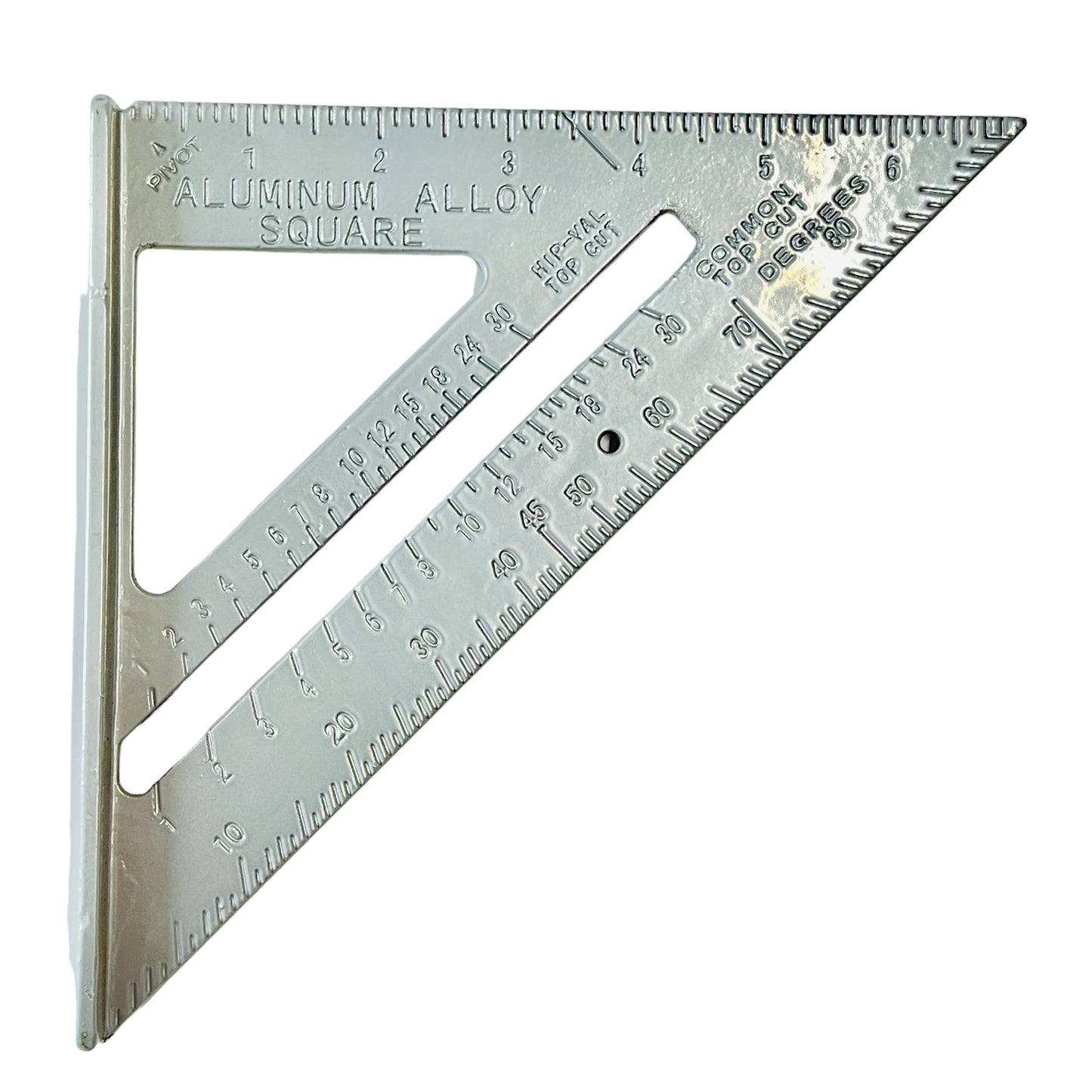 7" (180mm) Triangle Carpenters Speed Rafter Square Metric/Imperial Ruler Scribe