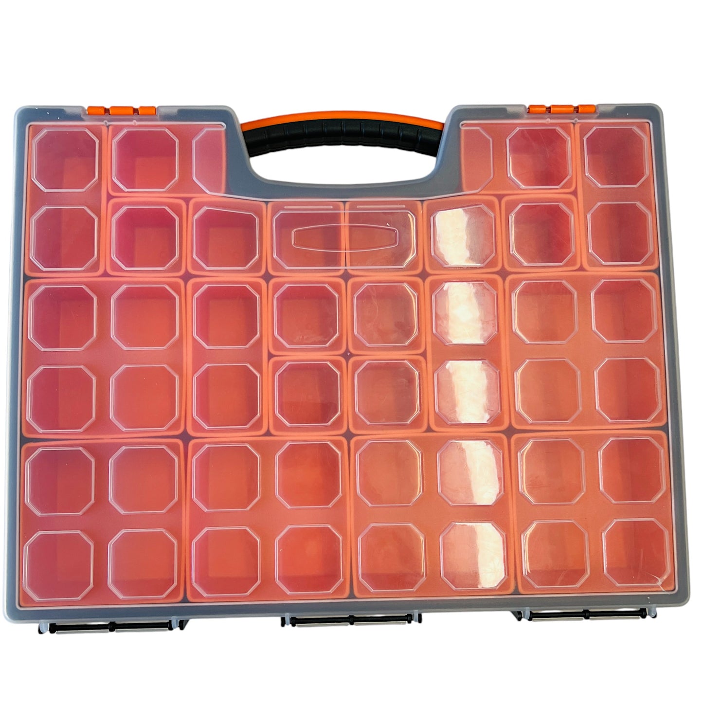 22PCS Compartment Tool Parts Screw Organiser Tubs Box 41cm Removable Storage Box