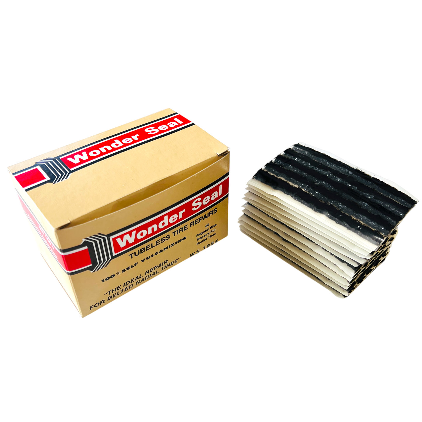 Wonder Seal Tubeless Tyre Repair Strings (60pcs) Made in USA , Self Vulcanising Seal