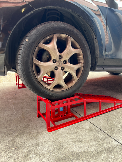 3 Tonne Hydraulic Car Ramps Set with Bottle Jack Lift