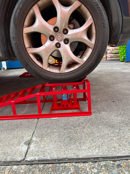 3 Tonne Hydraulic Car Ramps Set with Bottle Jack Lift