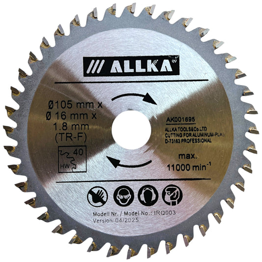 4" (100mm) x 40 Teeth Aluminium Cut Circular Saw Blade + wood + PVC