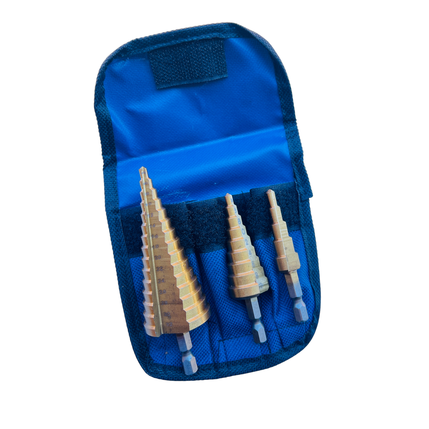 3pcs 4-32mm HSS Step Drill Bit Set Quick Release , Metal , Wood , Plastic