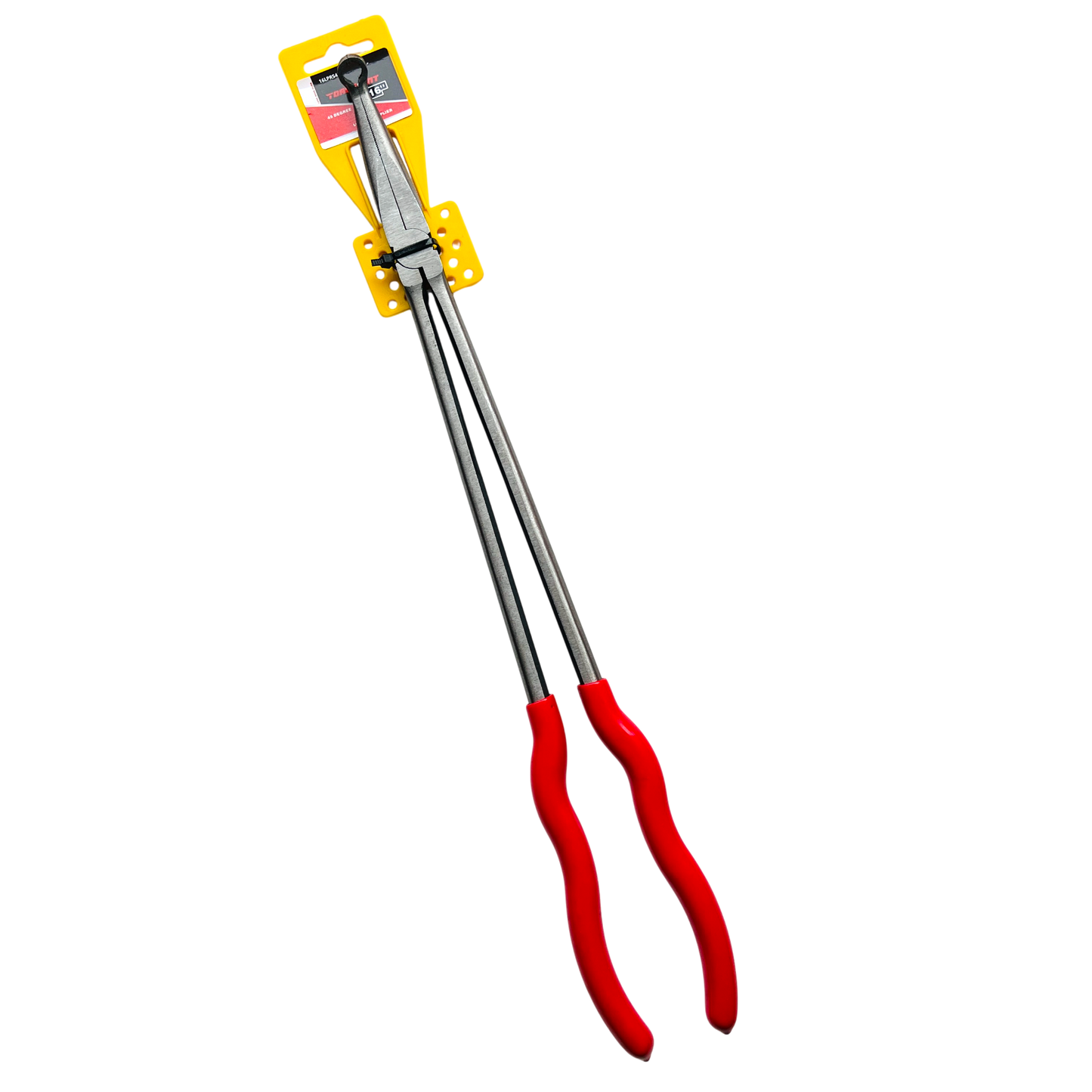 16" (406mm) 45 degree 6mm-RING Nose Hose Grip Plier , Pvc Grip , Grooved Jaw