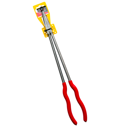 16" (406mm) 45 degree 6mm-RING Nose Hose Grip Plier , Pvc Grip , Grooved Jaw