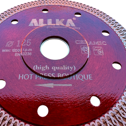 5" (125mm) ALLKA Ultra-thin Turbo Diamond Blade for Stone ,Tiles ,Concrete +++