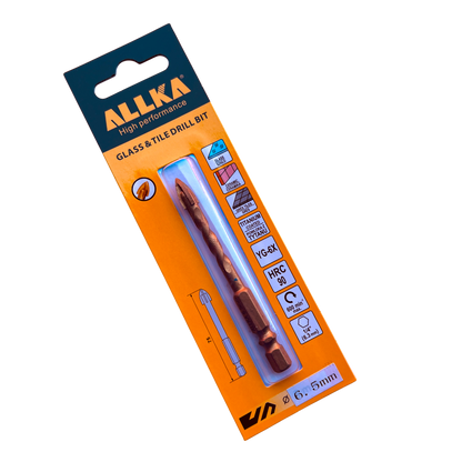 6mm & 8mm Tile & Glass Drill Bit , Hex Cross Flute , Ceramic & Glass ++