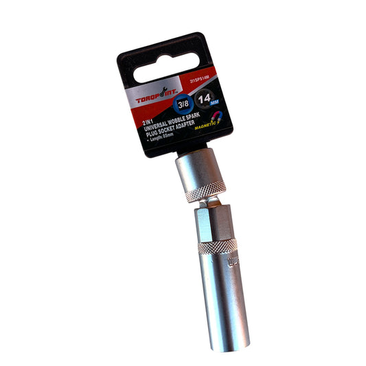 ULTRA SLIM TAIWAN 3/8" DR. x 14mm Wobble Magnetic Spark Plug Remover Socket