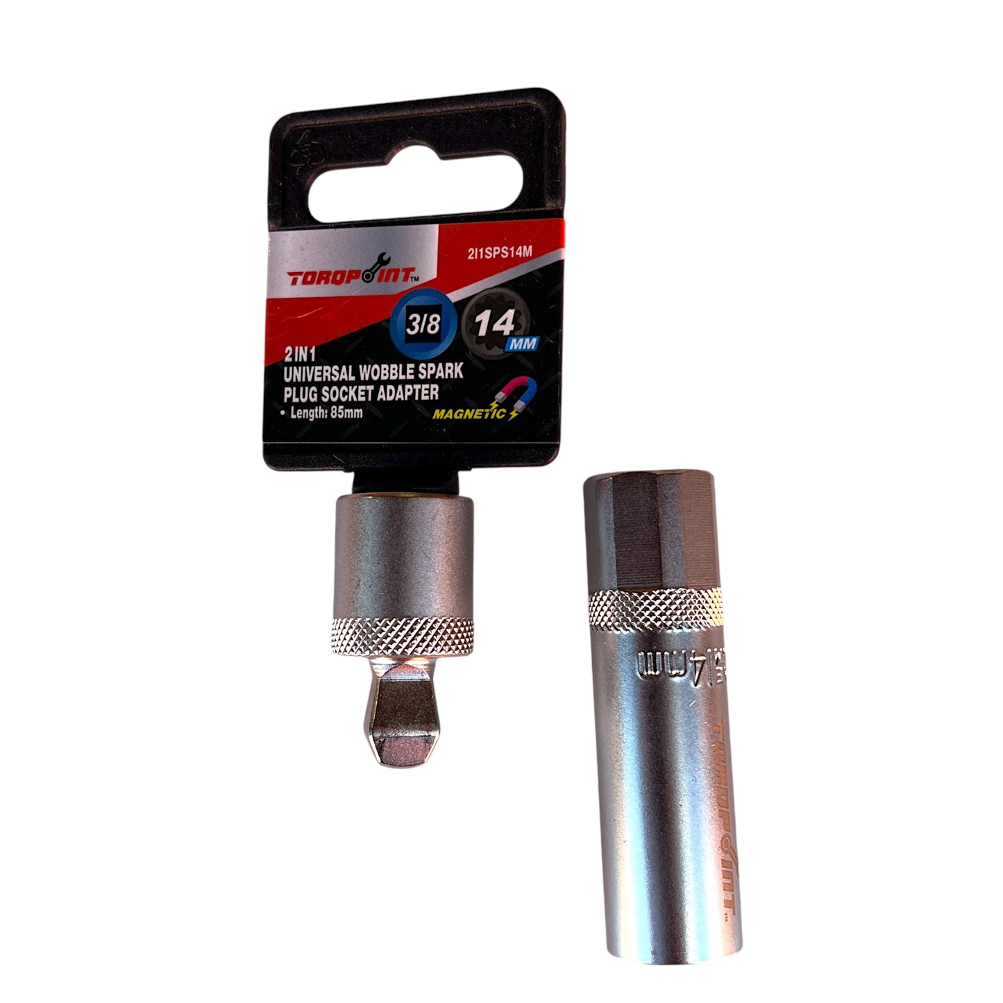 ULTRA SLIM TAIWAN 3/8" DR. x 14mm Wobble Magnetic Spark Plug Remover Socket