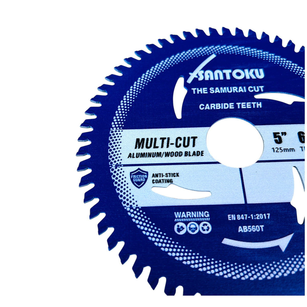SANTOKU 5" (125mm) x 60Teeth Multi-Cut Aluminium Circular Saw Blade Wood , Pvc