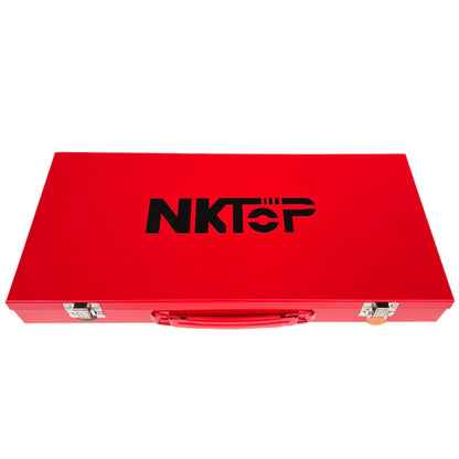 NKTOP 24pc 1/2" Drive Metric Short Socket Set 6-Point 10-32mm CR-V Steel Case