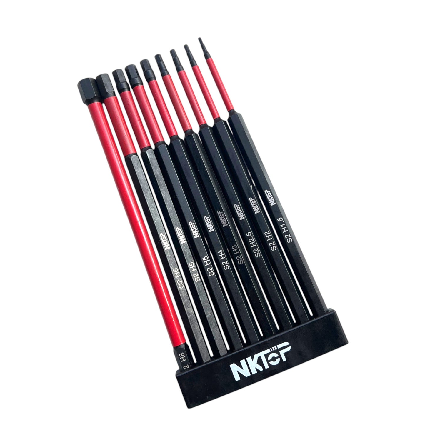 9pc Hex Impact Power Bit Set Metric S2 Steel 75/150mm NKTOP