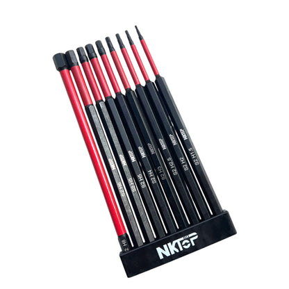 9pc Hex Impact Power Bit Set Metric S2 Steel 75/150mm NKTOP