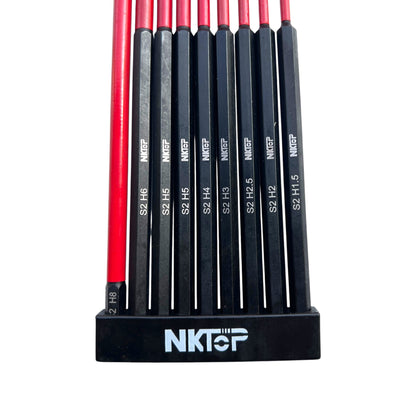 9pc Hex Impact Power Bit Set Metric S2 Steel 75/150mm NKTOP