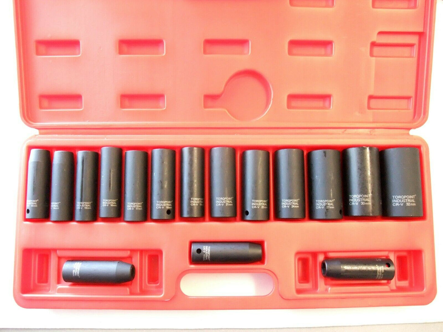 16pcs 1/2" Drive Deep Impact Socket Set METRIC 10-32mm , Taiwan , Air & battery