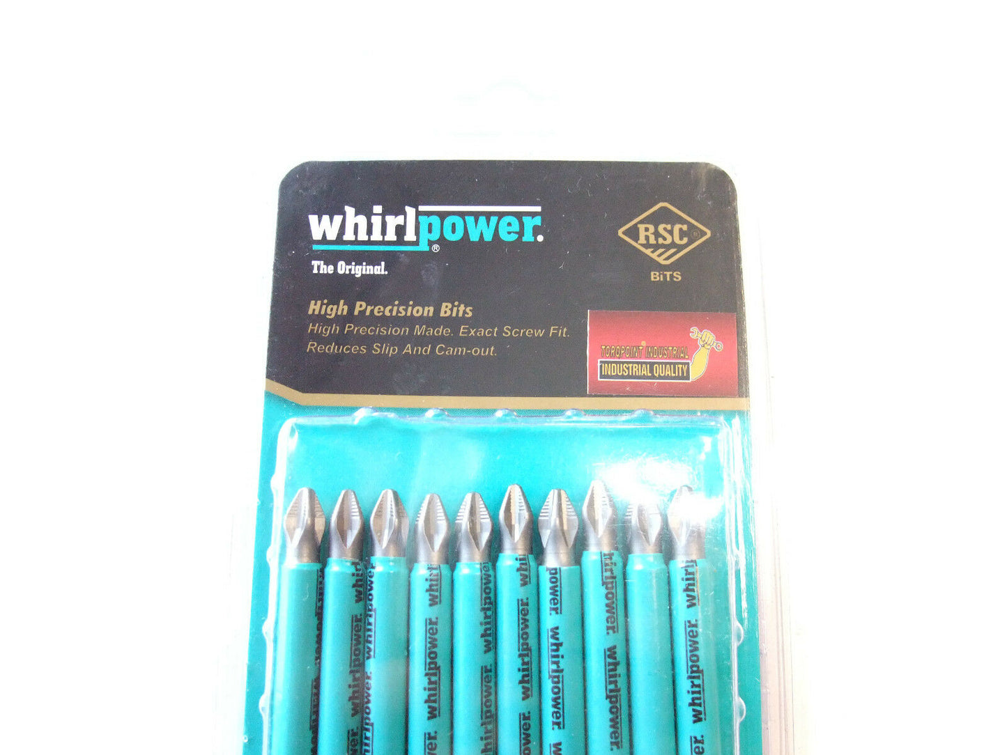 Whirlpower 10pc PH2 Phillips Screw Driver Power Bit Set No.2 bits 25 50 70 100 +