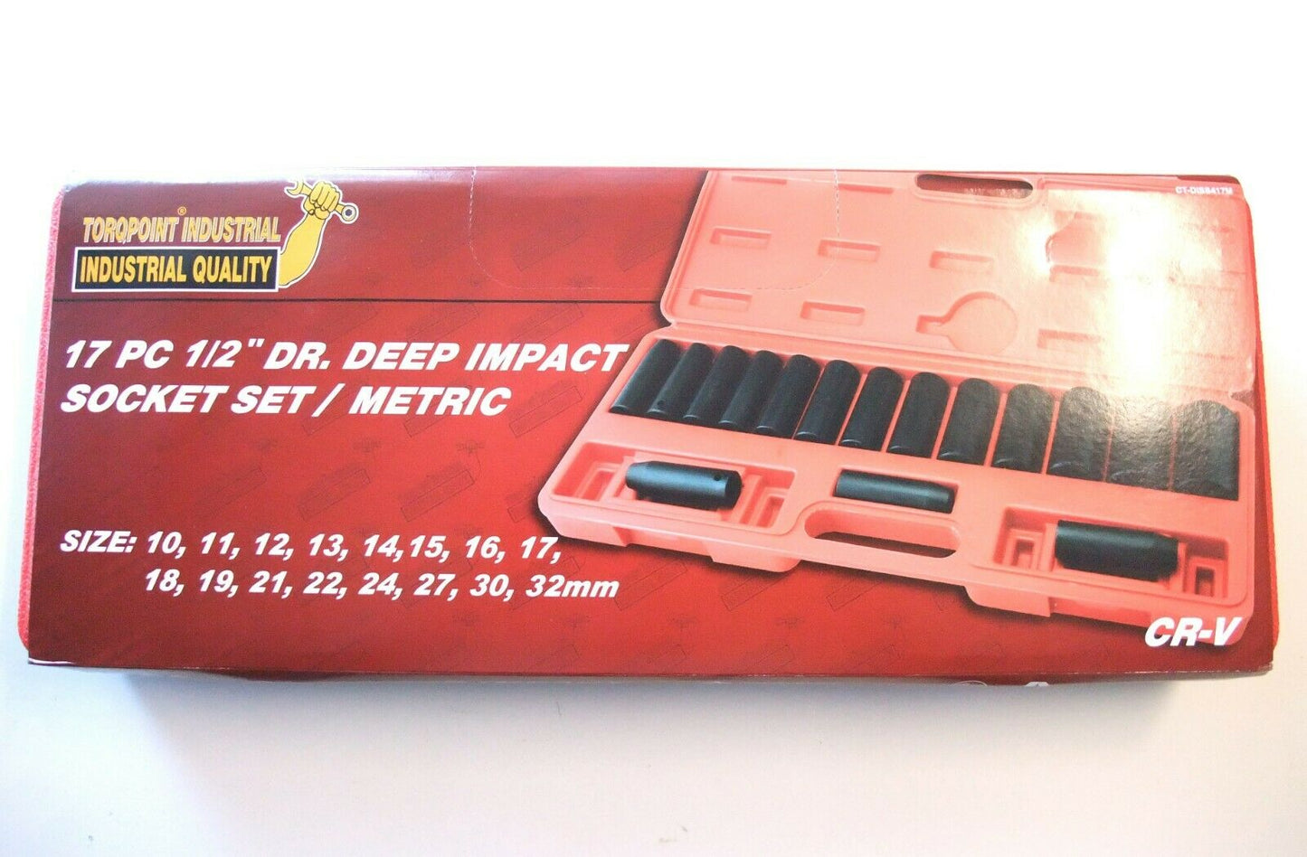 16pcs 1/2" Drive Deep Impact Socket Set METRIC 10-32mm , Taiwan , Air & battery